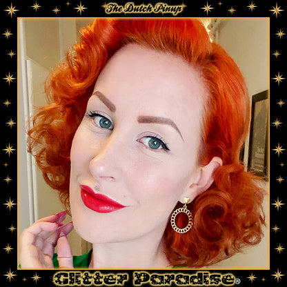 Pendientes: Retro Chain Hoops