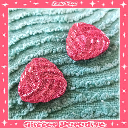 Earrings: Confetti Lucite Whool Dust
