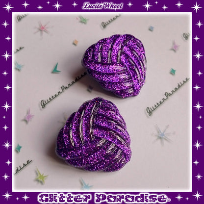 Earrings: Confetti Lucite Whool Dust