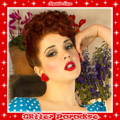 Earrings: Vintage Rose