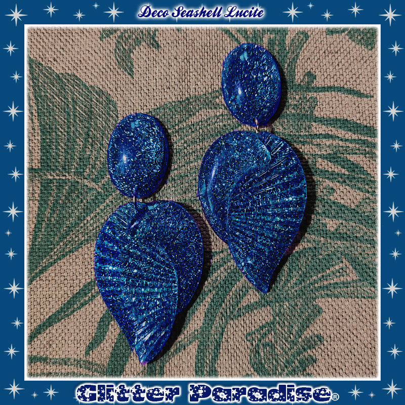 Boucles d'oreilles: Deco Seashell Lucite