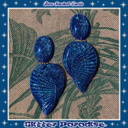 Boucles d'oreilles: Deco Seashell Lucite