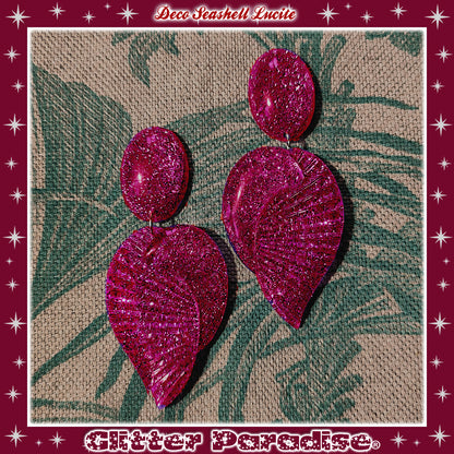 Boucles d'oreilles: Deco Seashell Lucite