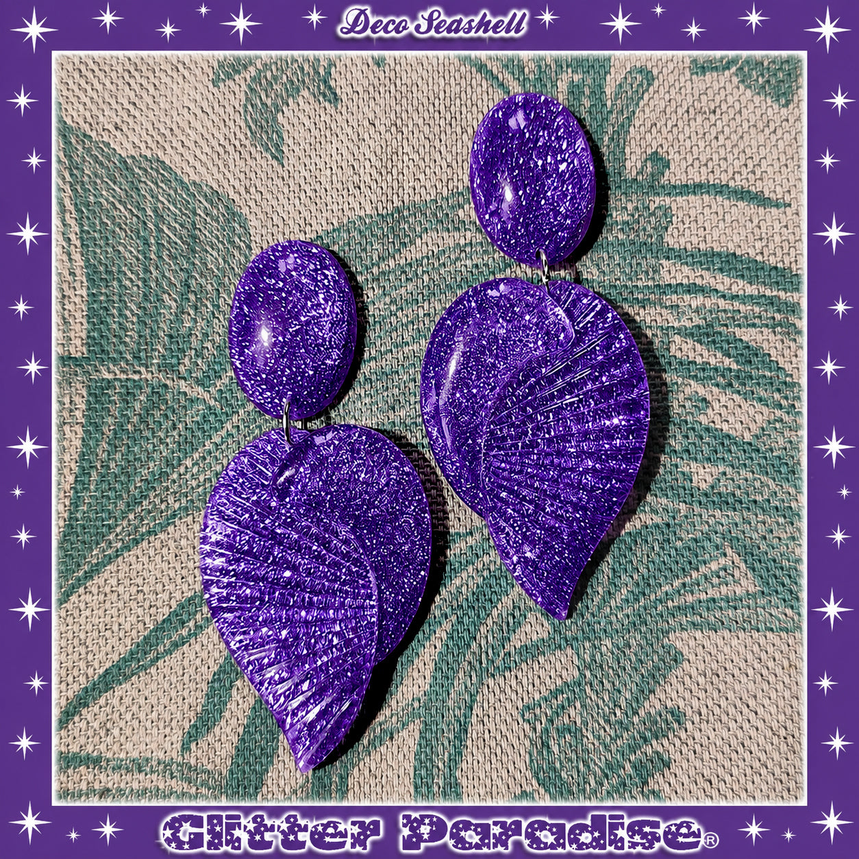 Boucles d'oreilles: Deco Seashell Lucite