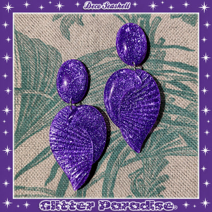 Boucles d'oreilles: Deco Seashell Lucite
