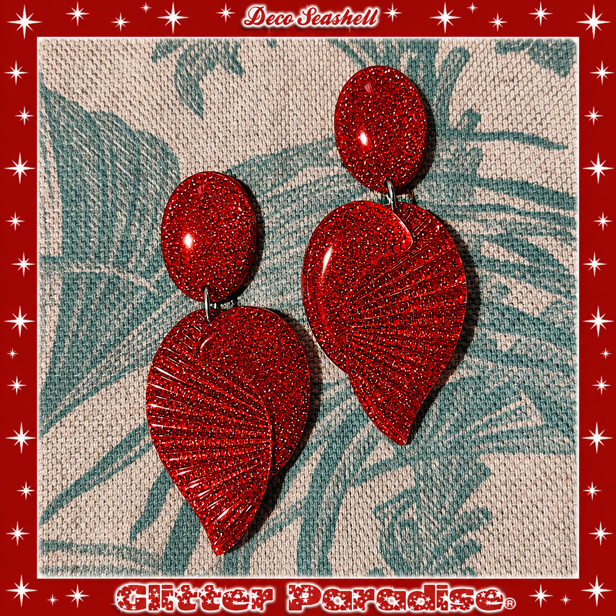 Boucles d'oreilles: Deco Seashell Lucite