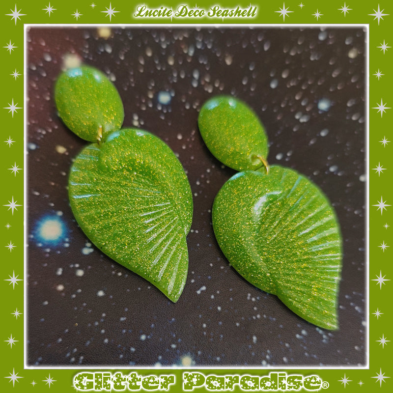 Boucles d'oreilles: Deco Seashell Lucite
