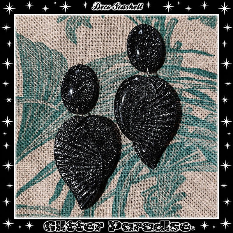 Boucles d'oreilles: Deco Seashell Lucite