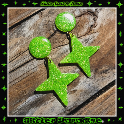 Boucles d'oreilles: Spark and Domes Lucite
