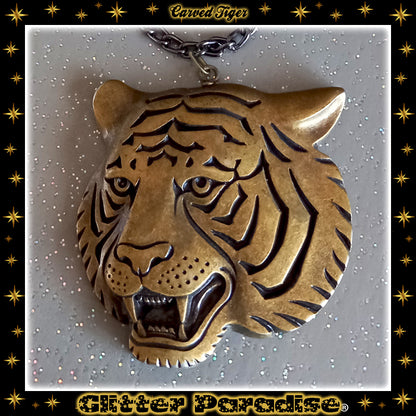 Necklace: Carved Tiger