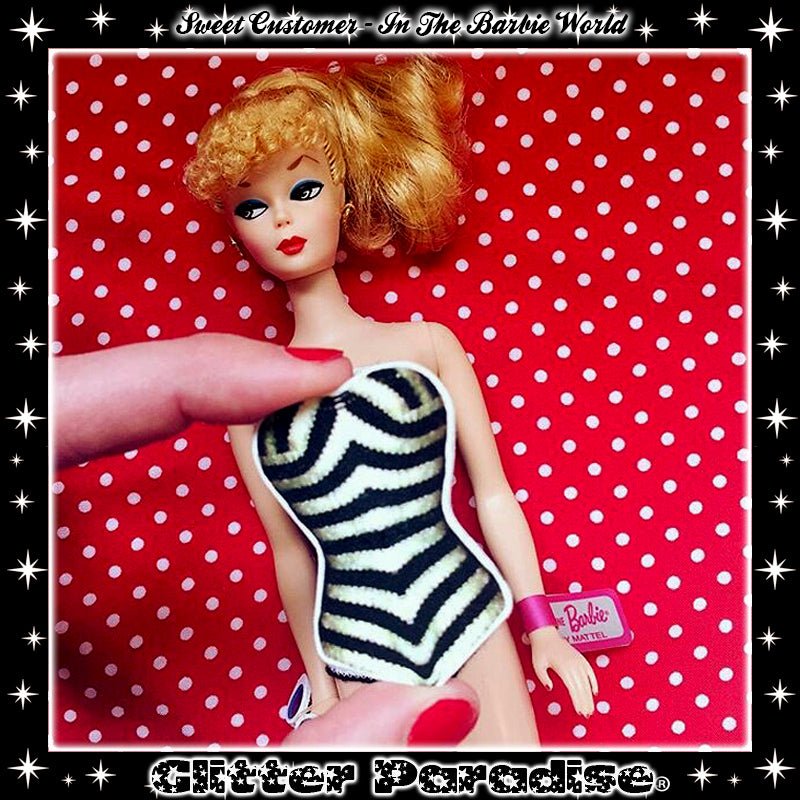 Broche: 1959 Zebra Swimsuit