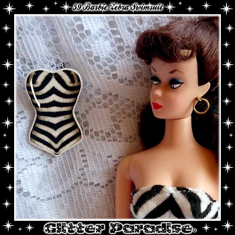 Broche: 1959 Zebra Swimsuit