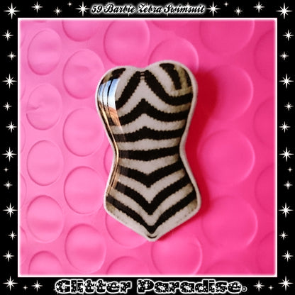Broche: 1959 Zebra Swimsuit