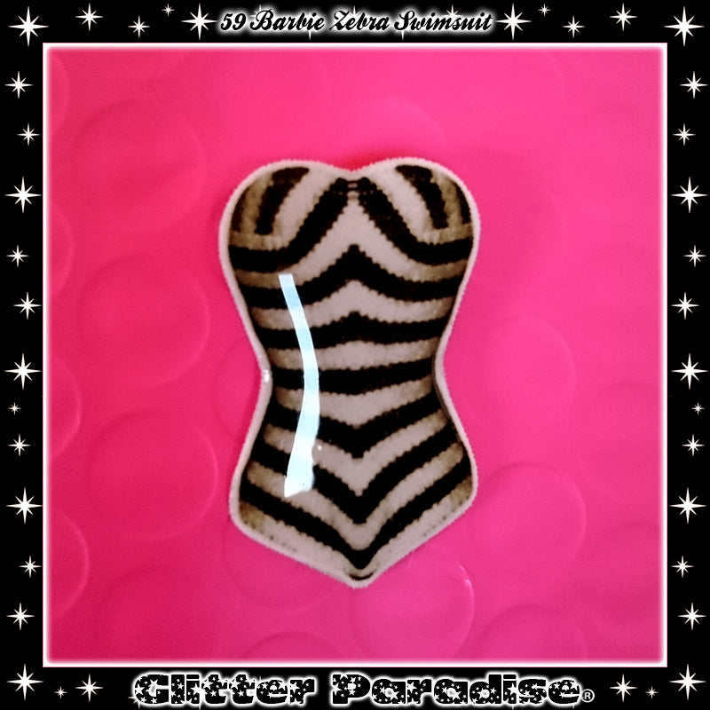 Broche: 1959 Zebra Swimsuit