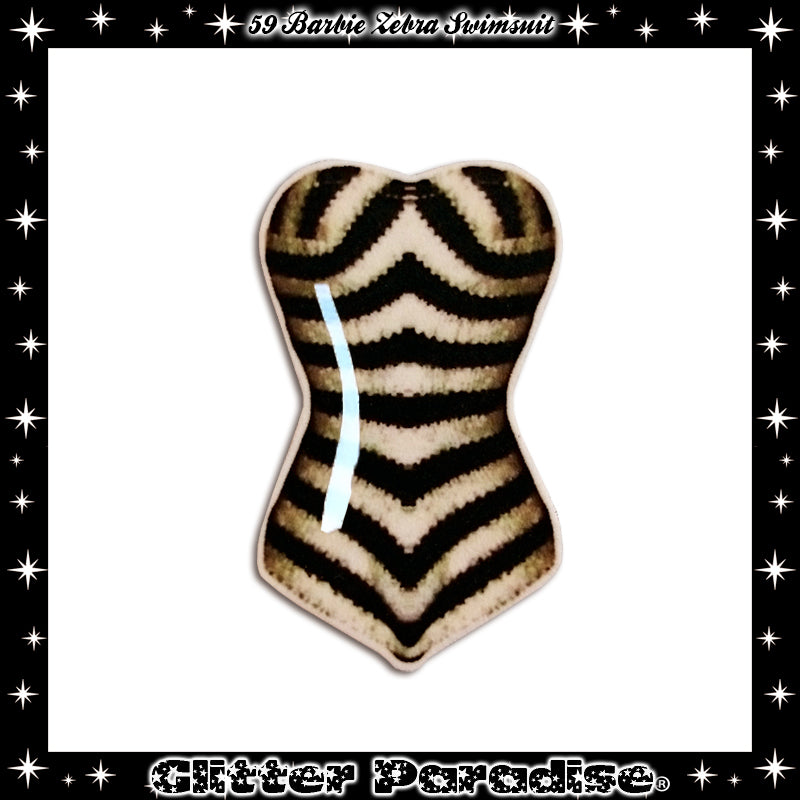 Broche: 1959 Zebra Swimsuit