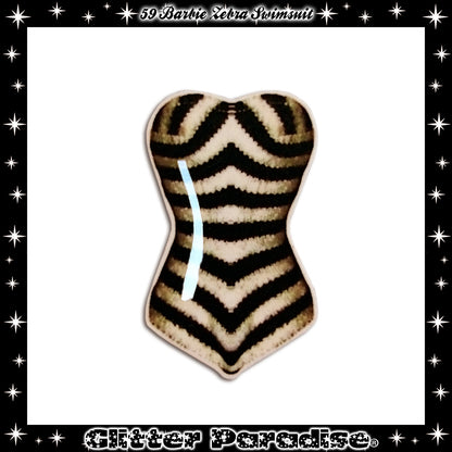 Broche: 1959 Zebra Swimsuit