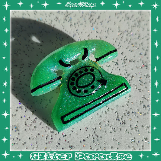 Brooch: Retro Phone