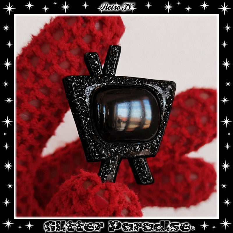 Pendientes: Confetti Lucite Retro TV