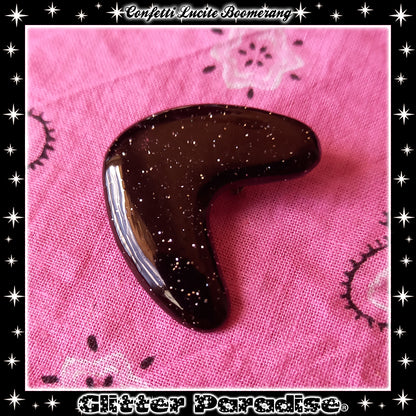 Pendientes: Confetti Lucite Boomerang Dust