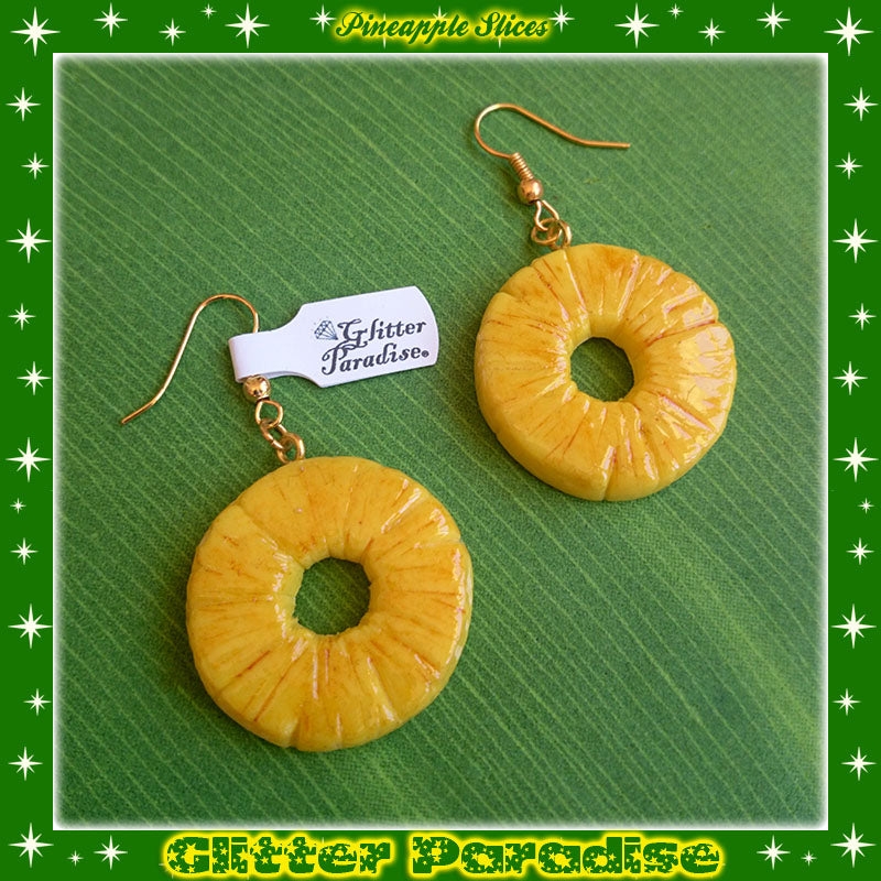 Earrings: Pineapple Slice