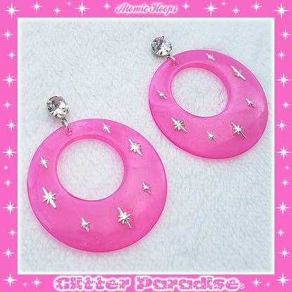 Earrings: Atomic Smoked Hoops