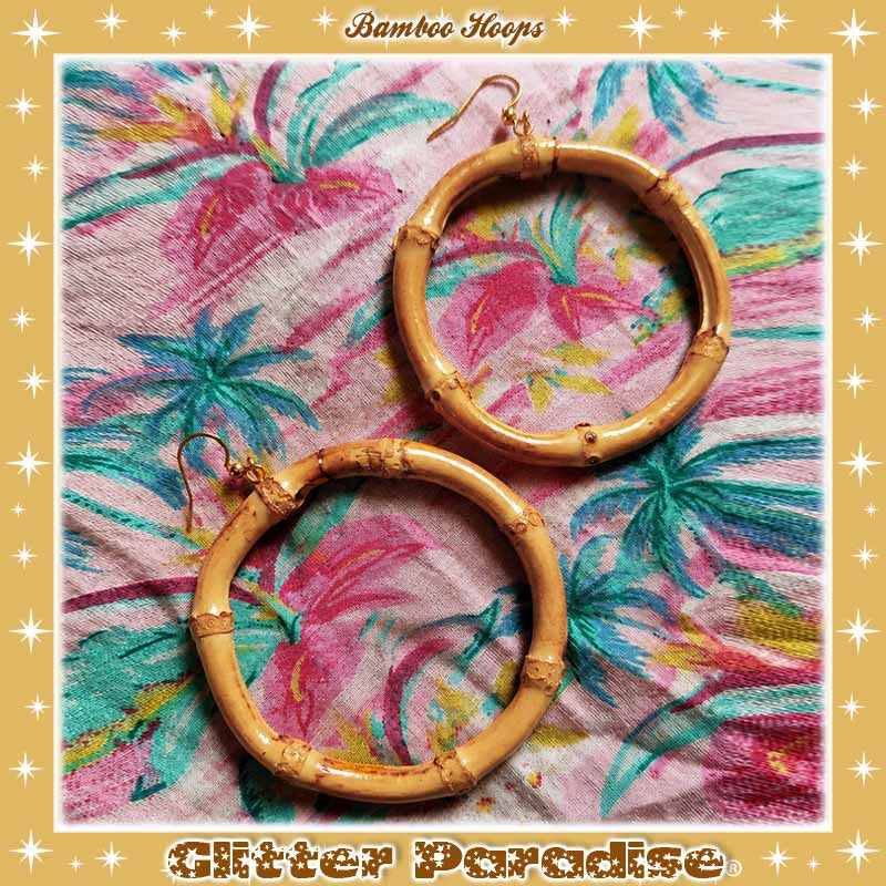 Earrings: Bamboo Hoops Big