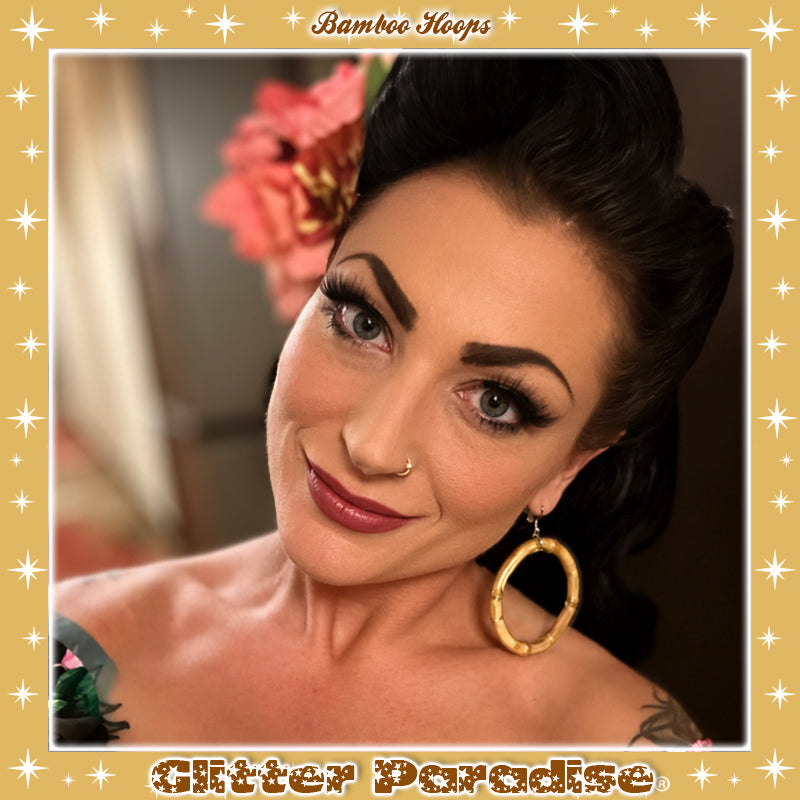 Earrings: Bamboo Hoops Big
