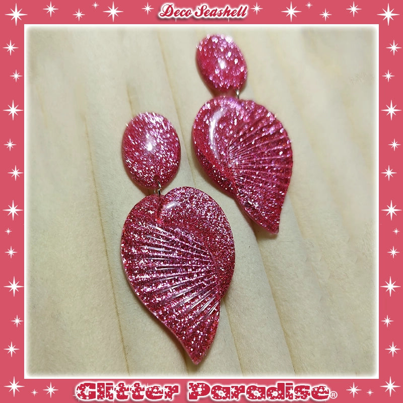 Boucles d'oreilles: Deco Seashell Lucite