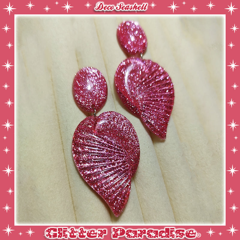Boucles d'oreilles: Deco Seashell Lucite