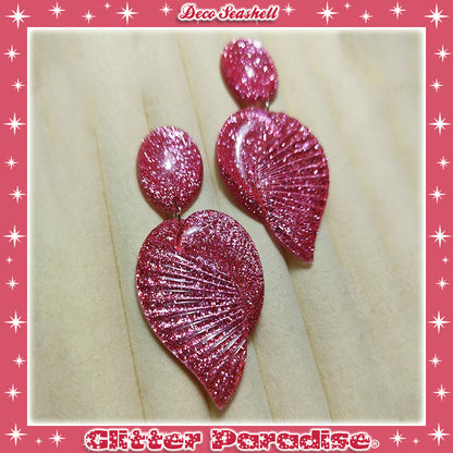 Boucles d'oreilles: Deco Seashell Lucite