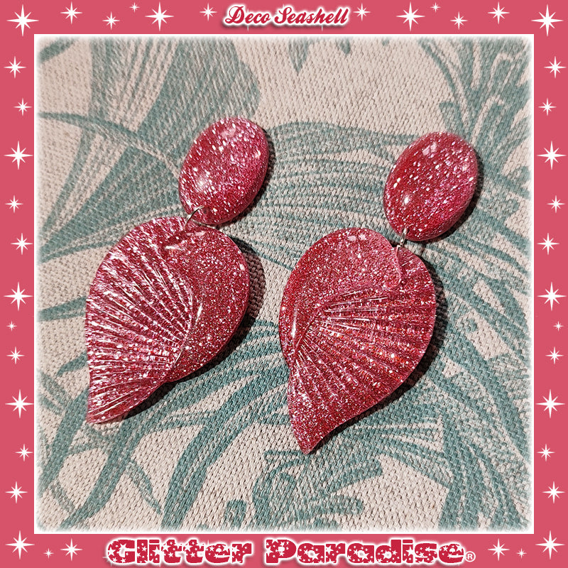 Boucles d'oreilles: Deco Seashell Lucite