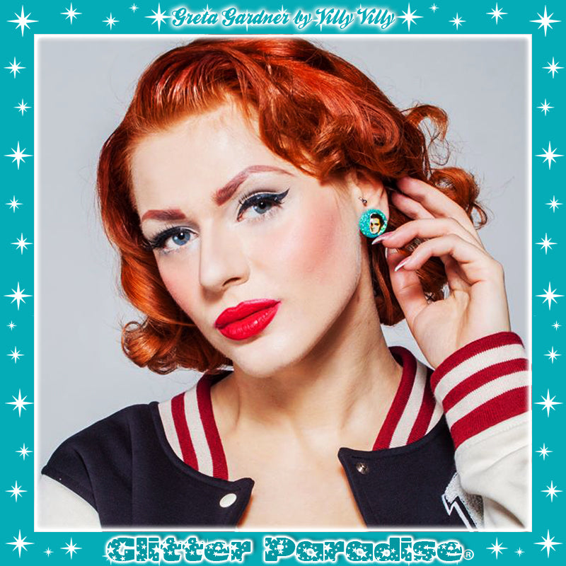 Boucles d'oreilles: Lucite Dômes The King