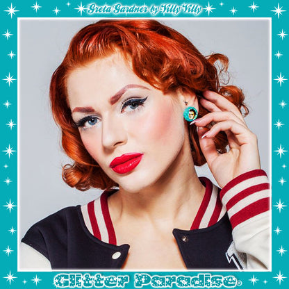 Boucles d'oreilles: Lucite Dômes The King
