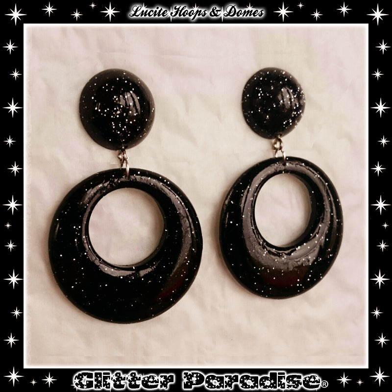 Pendientes: Lucite Hoops & Dômes