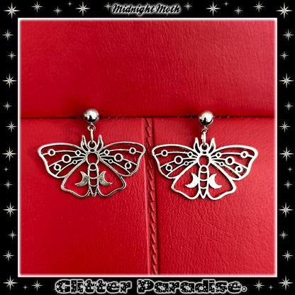 Earrings: Midnight Moth