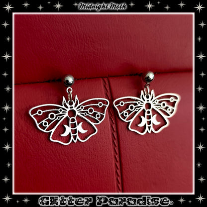 Earrings: Midnight Moth