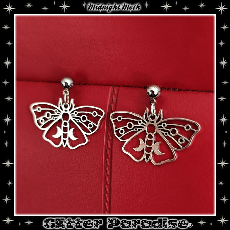 Earrings: Midnight Moth
