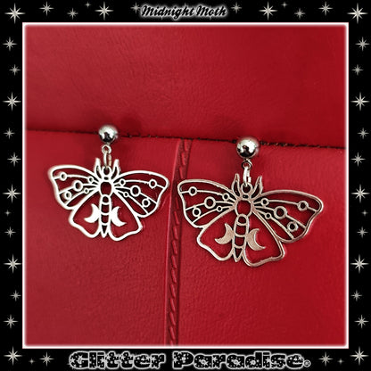 Earrings: Midnight Moth