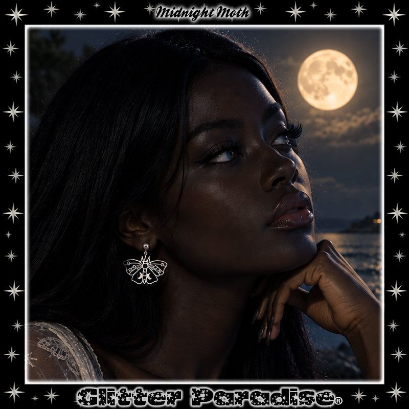 Earrings: Midnight Moth