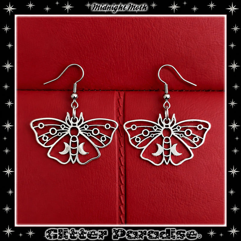 Earrings: Midnight Moth