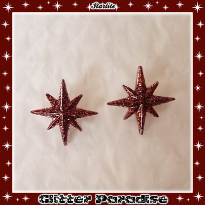 Earrings: Starlite Lucite