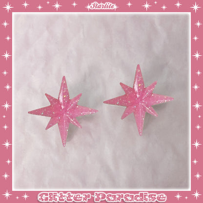 Earrings: Starlite Lucite