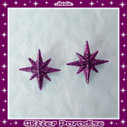 Earrings: Starlite Lucite