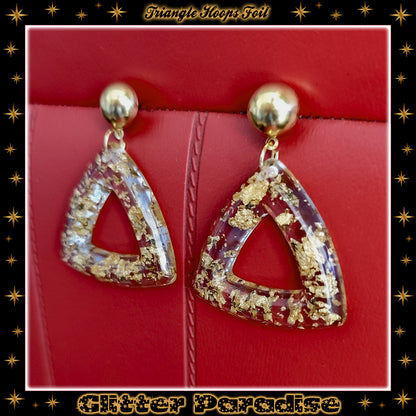 Boucles d'oreilles : Triangle Hoops Foil