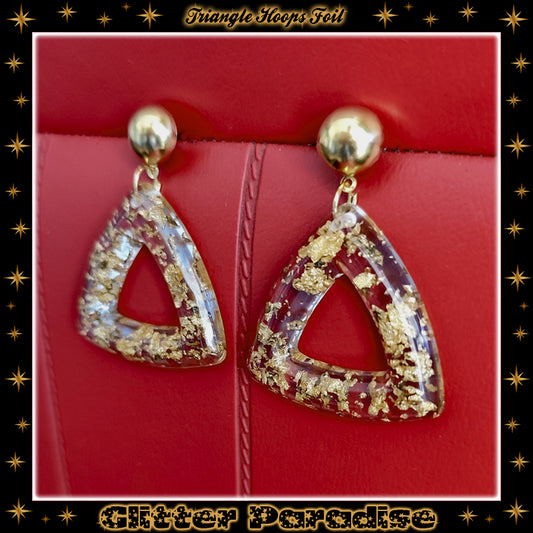 Boucles d'oreilles : Triangle Hoops Foil