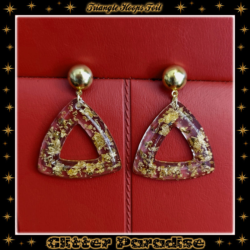 Boucles d'oreilles : Triangle Hoops Foil