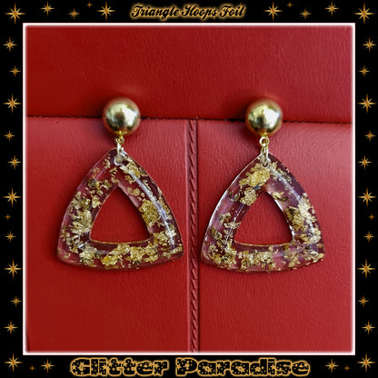 Boucles d'oreilles : Triangle Hoops Foil