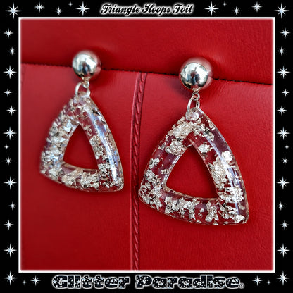 Boucles d'oreilles : Triangle Hoops Foil