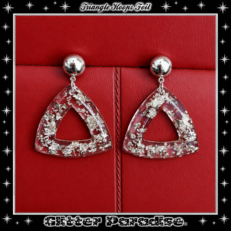 Boucles d'oreilles : Triangle Hoops Foil