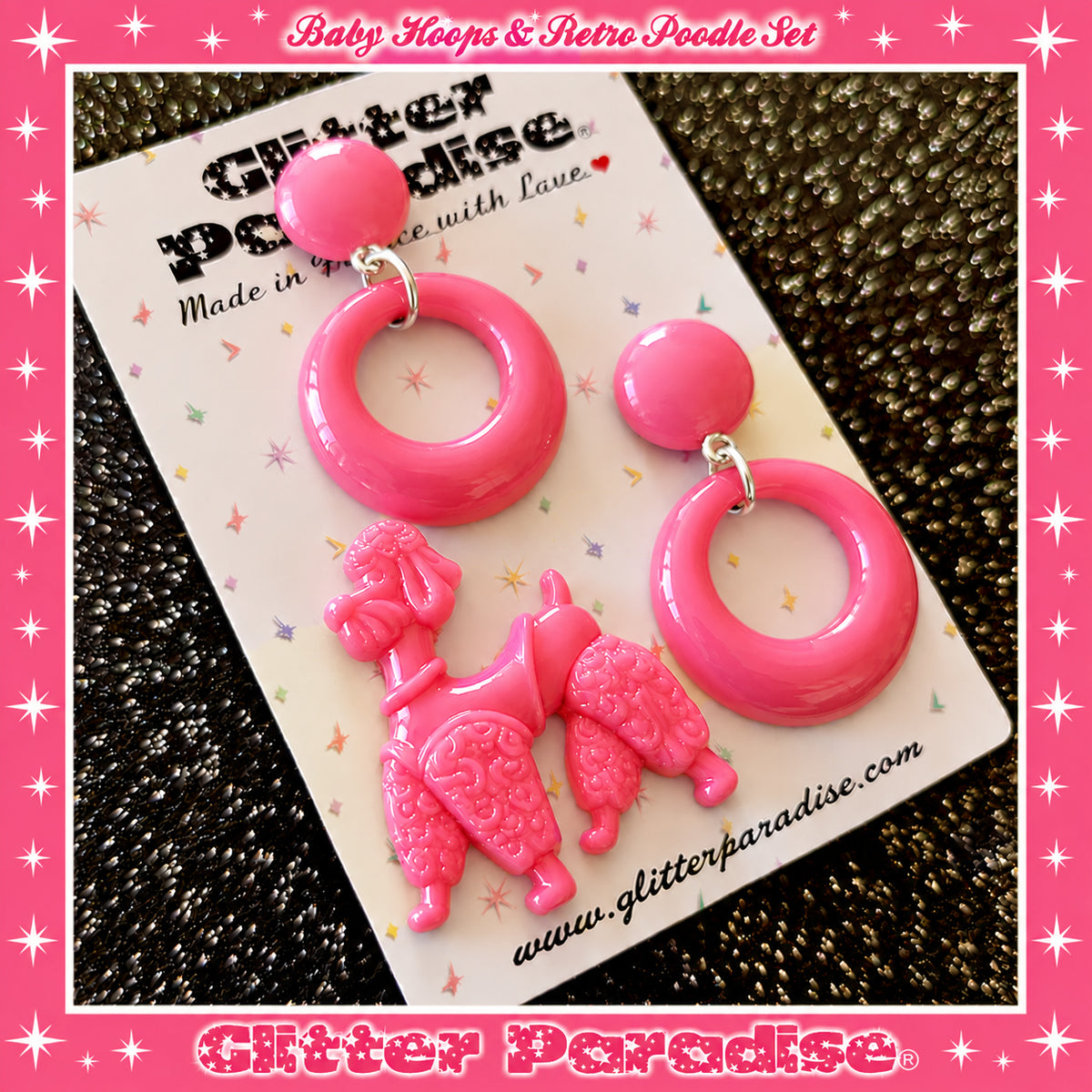Parure : Baby Hoops and Retro Poodle
